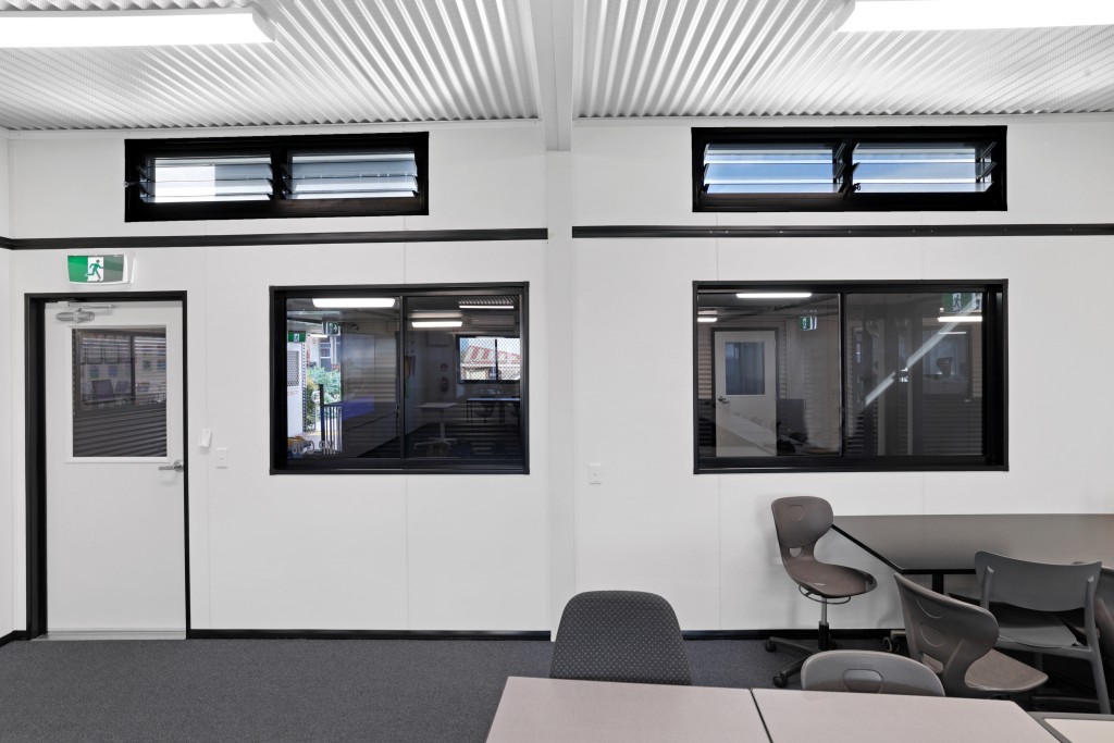 Ausco's raised louvre roof system allows more light