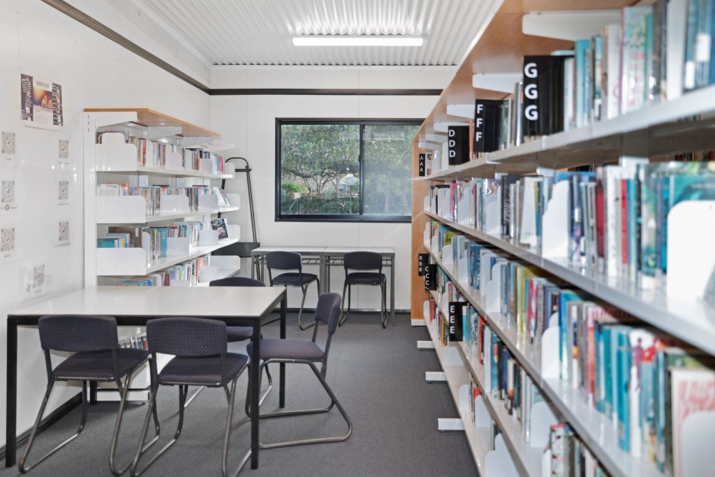 Temporary library set up 