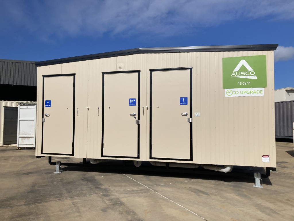 Ausco Modular | 6x3m male/female ablution with unisex shower