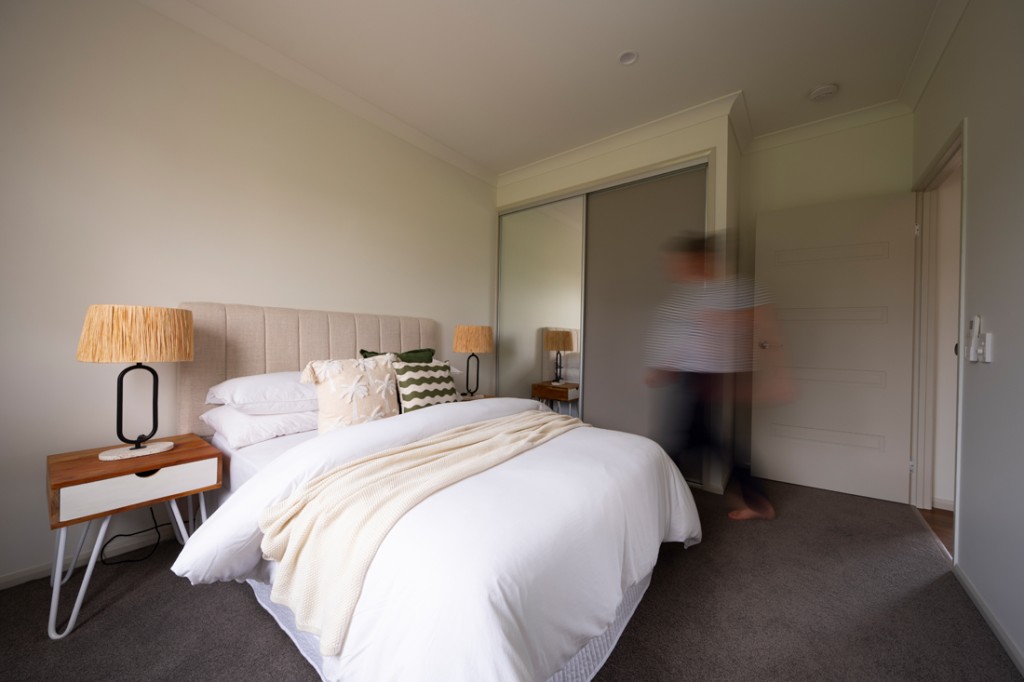 Main bedroom of Ausco modular government housing