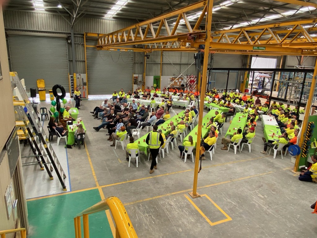 The whole Adelaide team learning from Paddy