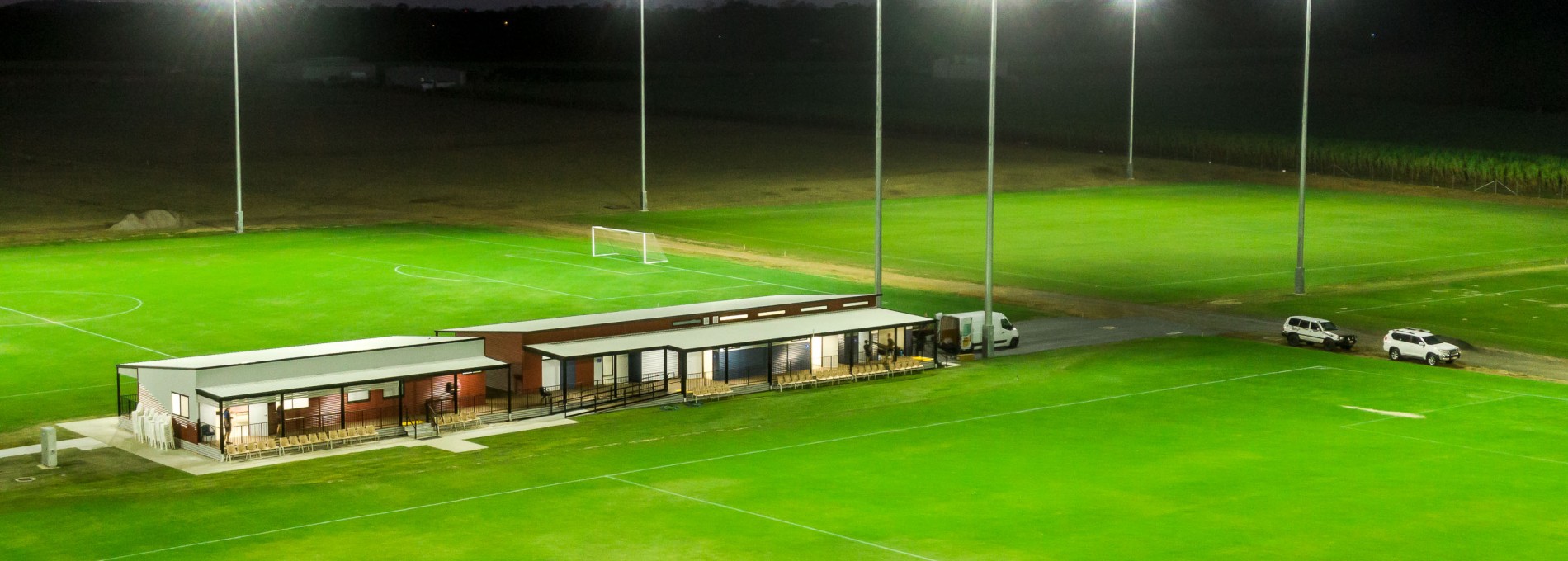 Aerial View of Sports Club and Playing Field