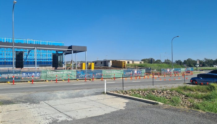 Ausco Modular sheds beside a distribution centre under construction