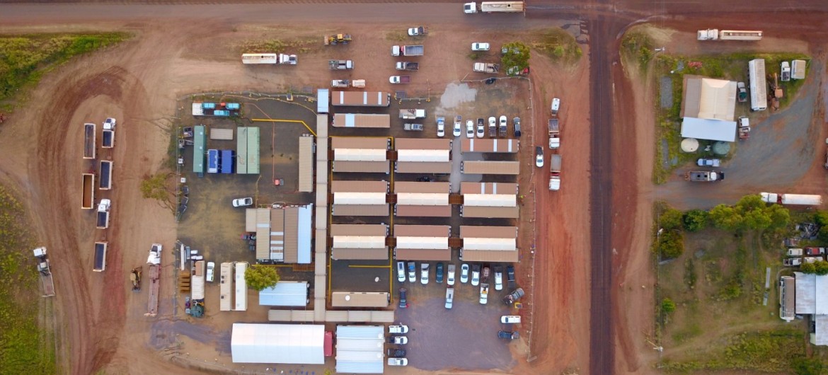 Bird's Eye View of Mining Camp in Mt Coolon