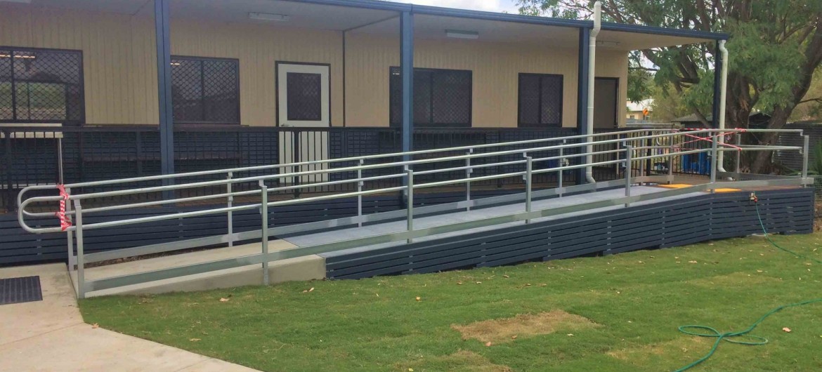 Exterior Demountable School Building with Ramp